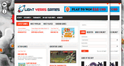 Desktop Screenshot of lightyearsgames.com