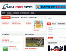 Tablet Screenshot of lightyearsgames.com